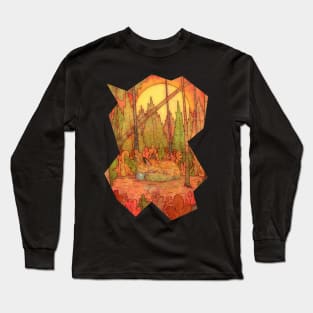 A sleepy fox Long Sleeve T-Shirt